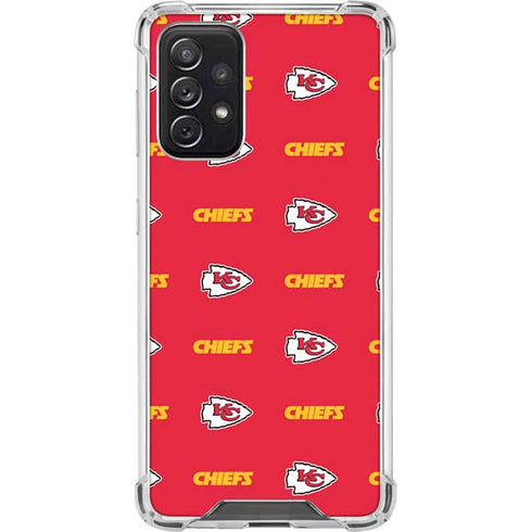 NFL Kansas City Chiefs Blitz Series Galaxy A72 5G Clear Case